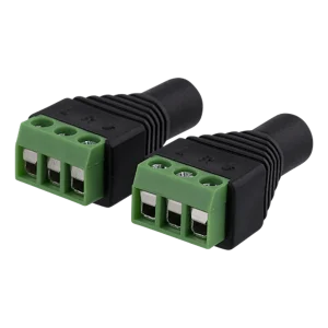 Deltaco 3-polig skruvplint till 3,5mm 2-Pack hona