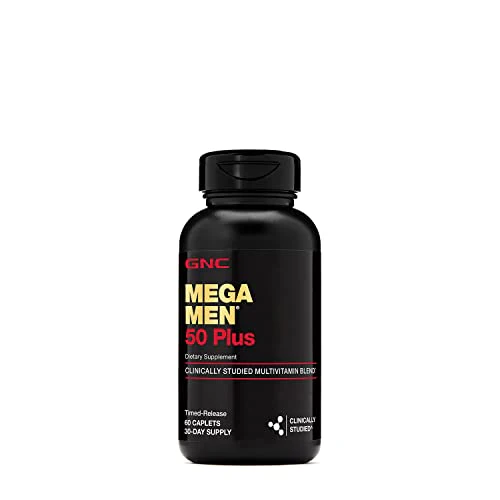 GNC Mega Men 50 Plus Multivitamin 60 Caplets - Bild 5