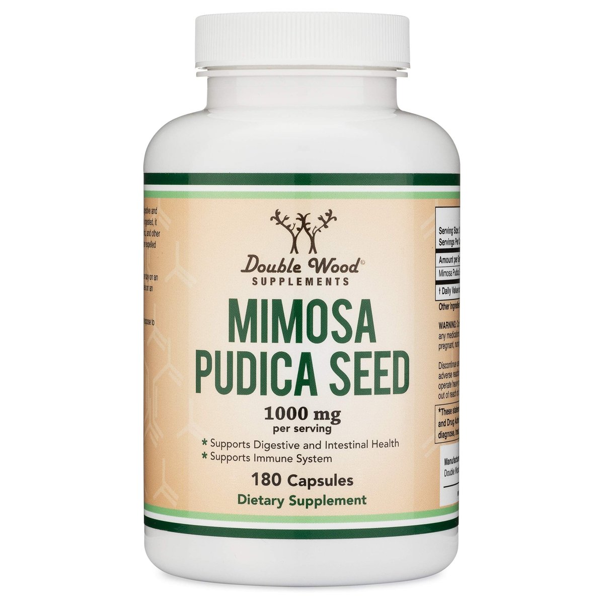 Double Wood Supplements Mimosa Pudica Seed 180 Capsules - Bild 6