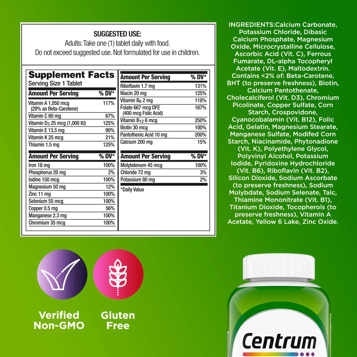 Centrum Adults Multivitamin 200 Tablets - Bild 6