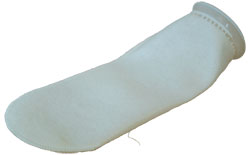 4″ x 8″ 200 Micron Mesh Filter Sock with Plastic Ring