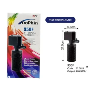 (JF) Dophin 950F Internal Filter (490 L/hr & 7W)