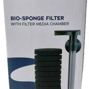 Serenity Bio Sponge Filter W/ Media Chamber Aquarium Fish Tank Aeration – Single
