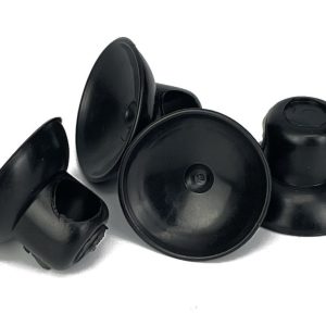 Airline Suction Cups – For airline tubing – Black – 4 pack (.875″ size)