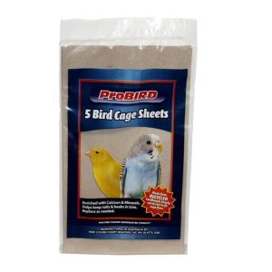 Probird Sand / Grit Bird Cage Sheets (5 Sheets Per Pack)